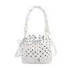 Moda Estilo Coreano Bolso Cubo con Cordón para Mujer 2026 Verano Nuevo Bolso de Hombro Cruzado Nube Bolso de Mano Simple de Nicho