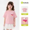 Colección de Camisetas para NiñasRopa Infantil Familia Dudu Niñas Linda Manga Corta Verano Bebé Niña Ropa de Dibujos Animados Ropa Infantil de Moda