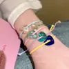 Cuerda de Mano de Amor de Color Dulce de Verano Pulsera para Novia Dopamina Pulsera de Alto Valor de Nicho para Mujer Pulsera Versátil