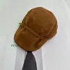 Gorra de Viuda Retro Japonesa de Nicho para Mujer Otoño Protección Solar Visera Adelgazante Facial Versátil Suede Felpa Gorra de Viuda