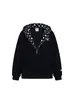 Sudadera con capucha y estampado estilo americano para hombre y mujer 2025 Otoño Nueva Marca de Moda Cremallera para Pareja