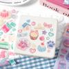 PaperMore Serie de Reunión Suave Cinta Larga de Seis Secciones PET Corazón de Niña Cinta Adhesiva para Diario