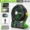 Ventilador de Batería de Litio Bosque Verde Inalámbrico para Exteriores Hogareño Viento Fuerte Sitio de Construcción Móvil Recargable 21v Potente Ventilador Eléctrico