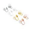 Cobre banhado a ouro 18K Mosquito Incenso Placa Clipe de orelha Hamburg Ear Plug Sem furos para orelha Clipe de orelha Conversor de clipe de orelha Acessórios de joias DIY