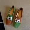2026 Nuevos Zapatos Mocasines Slip-On Bordados de Gatito Estilo Retro Francés para Mujer, Planos, Cómodos, Modernos, Diseño Único