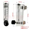 Rotámetro Tipo Panel Yuyao LZT-6T Aire Gas Agua Líquido Vidrio 0.2-2L/min
