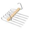 Colgador de Pantalones Telescópico Plegable Colgador de Pantalones Almacenamiento Mágico para el Hogar Colgador de Pantalones Acero Inoxidable Clip para Pantalones Colgador de Pantalones Plegable Multifuncional