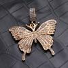 Accesorios de joyería semiacabados creativos personalizados, colgante de mariposa con forma de rayo, accesorios de ropa, pendientes de aleación nuevos