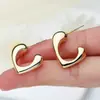 Pendientes de Bambú Exquisitos Estilo Hong Kong Retro Pegamento ABS C Diseño Simple Aro para Oreja Pendientes Elegantes de Alta Calidad Versátiles