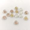 Orejeras de cobre de oro de 18 quilates importadas de Corea tapones para los oídos de silicona transparente accesorios para pendientes DIY tapa de oreja venta directa de fábrica femenina