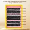 Paquete Mixto de Pestañas Postizas Gruesas Maquillaje Europeo y Americano Pestañas DIY Segmentadas al Mayoreo por Punto Pestañas Individuales en Racimo Gran Capacidad