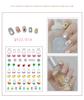 Pegatinas de uñas de dibujos animados de oso coreano estilo ins, lindas pegatinas de animales, parches de decoración de uñas con diseño de unicornio y flores, aha