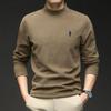 Sudadera Térmica para Hombre de Cuello Medio Alto de Alta Calidad Hecha de Terciopelo Alemán, Nuevo Modelo Otoño/Invierno 2025, Camiseta Interior Genuina para Hombre de Terciopelo Alemán