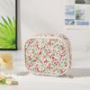 Bolsa Sanitaria con Diseño Floral Transfronteriza de Gran Capacidad para Viajes al Aire Libre y Ocio Bolsa de Almacenamiento Portátil Bolsa de Lavar Bolsa de Almacenamiento