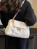 Yue Zi 2026 Otoño/Invierno Nuevo Bolso de Cadena Acolchado de Diamantes Gran Capacidad Versátil Bolso de Hombro Único Cruzado Bolso Tote Texturizado para el Trabajo