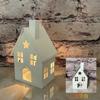 Castiçal de Ferro Forjado Casa Pequena Pastoral Nórdica Transfronteiriça Decoração de Feriado de Natal Artesanato Mobiliário para Casa Porta-Velas