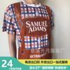Suministro de Poliéster Puro Versión Completa Sublimación Impresión de Logotipo Camisa Cultural Peto a Cuadros Camiseta Estampada 100% Poliéster