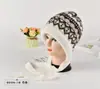 Gorro de Punto con Orejeras de Patrón de Diamantes para Mujer, Otoño e Invierno, Cálido, Versátil, Moderno, Gorro de Lana Engrosado, A Prueba de Frío, Diseño Original, Transfronterizo