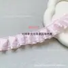 Adorno de encaje de satén de 2.5 cm para accesorios para el cabello, decoración de abanicos, decoración de cintas, material DIY hecho a mano
