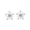Pendientes de botón de plata S925 con diseño de estrella de diamante pequeño, ligeros y de lujo, de estilo coreano, con un dulce toque fresco, a la moda, que combinan con todo.