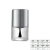 Botellas Transparentes Redondas y Cuadradas para Esmalte de Uñas 5ml 10ml 15ml Botellas de Vidrio para Cosméticos con Tapa y Pincel
