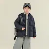 Chaqueta de plumas gruesa para niños, estilo corto, impermeable, cortavientos y resistente al frío, nueva colección de invierno para niños y niñas, ropa exterior de moda para niños mayores