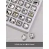 Acessórios para Nail Art Rede de Diamante Transparente Venda Quente Coração Torto Machado Gota d'Água Quadrado Gordo Borboleta Diamante Branco Folha de Ouro Decorações para Unhas