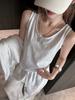 Camisola Informal Versátil de Verano Estilo Perezoso Nicho para Mujer Color Sólido Holgada Capa Base Ropa Interior Ropa Exterior Top