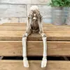 Estilo Gótico Halloween Presente Escuro Crânio de Pernas de Pau Não Ouça ou Invisível Enfeite Decorativo Engraçado Adereços