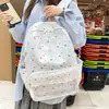 Mochila de Viagem Fresca e Juvenil Estilo Universitário, Mochila Escolar Estilo Coreano, Mochila Moderna e Esteticamente Agradável para Alunos do Ensino Fundamental II e Médio