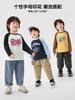 Camiseta de Manga Larga de Algodón Puro Estilo Europeo para Niños Otoño 2026 Nueva Ropa Infantil para Niños Mayores y Niños Pequeños Top Moderno para Niños