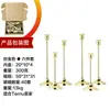 Bestseller transfronterizo adorno de candelabro de metal de hierro galvanizado navideño artesanía retro europea decoración del hogar juego de tres piezas