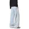Jeans para hombre estilo americano 2026, nueva colección primavera/verano, corte holgado, pierna recta vintage, pantalones anchos de moda para hombre