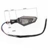 Seta de motocicleta 22 LEDs seta de duas cores em forma de V seta LED para motocicleta preta ride 236