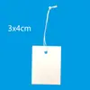 Etiqueta pequeña de cuerda elástica en blanco manuscrita spot tienda de joyería de supermercado línea elástica manuscrita elevador pequeño