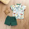 Jaqueta estampada de animal e shorts de cor sólida venda direta da fábrica