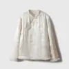 Chaqueta de Jacquard Satinado de Piel de Visón Seda Crepé de Algodón Guanle de 30 mm para Mujer Rellena de Seda de Morera 100% Cuello Alto