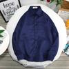 Camisa blanca de manga larga color otoño para hombre, blanca, para foto de boda, certificado, registro, formal profesional, camisa de moda, talla grande para mujer, ropa para hombres con sobrepeso