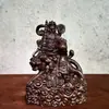 Escultura em Madeira de Ébano de Zhao Gongming Montado em um Tigre, Estatueta Decorativa para Casa, Decoração de Empresa, Artesanato, Presente de Inauguração