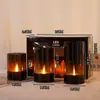 Luces de Velas Hotel Restaurante Atmósfera a la Luz de las Velas Accesorios de Decoración Acrílico Negro Llama Velas Electrónicas Transfronterizo