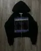 Moletom com Capuz e Zíper Vintage Japonês Streetwear Europeu e Americano Estampado Tendência Versátil