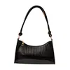 Bolsa Tote de Comércio Exterior com Padrão de Crocodilo, Textura Simples, Moderna, Bolsa de Ombro, Bolsa de Mão Tendência, para o Trabalho, Portátil, Ombro Único, Bolsa Feminina