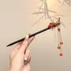 Horquilla de Ébano para Mujer con un Toque Fresco y Elegante, Horquilla de Flor de Magnolia, Accesorio para el Cabello de Estilo Tradicional para Peinados Recogidos Diarios
