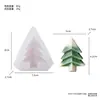 Molde de Silicone Árvore de Natal Enfeites de Natal Decoração Boneco de Neve de Natal Alce Gesso Aromaterapia Vela Silicone