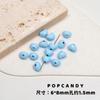 [Días nevados] Material hecho a mano de invierno corazón de niña Serie Azul Blanco cadena para teléfono móvil de nicho colgante ccd cuentas