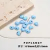 [Dias de Neve] Materiais Artesanais de Inverno Coração Girly Azul e Branco Nicho Corrente para Celular Pingente Ccd Contas