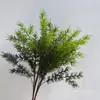Ramo Artificial de Pino del Sur de Asia, Vegetación de Base, Plantas de Pasto de Montaña, Plantas Verdes para Boda y Decoración del Hogar, Espárragos con un Toque de Lujo