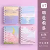 Cuaderno de Espiral A7 de Dibujos Animados, Papelería Creativa y Linda, Cuaderno Rayado, Bloc de Notas Engrosado, Premios de Recompensa para Estudiantes