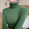 Suéter de Tricô Feminino Outono e Inverno Gola Alta Suéter de Tricô Feminino Suéter de Tricô de Manga Longa Emagrecedor Suéter Transfronteiriço Feminino