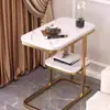 Mesa Auxiliar de Sofá de Lujo Accesible Personalizada, Gabinete Lateral de Noche de Dormitorio de Gama Alta, Mesa de Café Cuadrada Pequeña de Ocio para Balcón con Estante de Almacenamiento